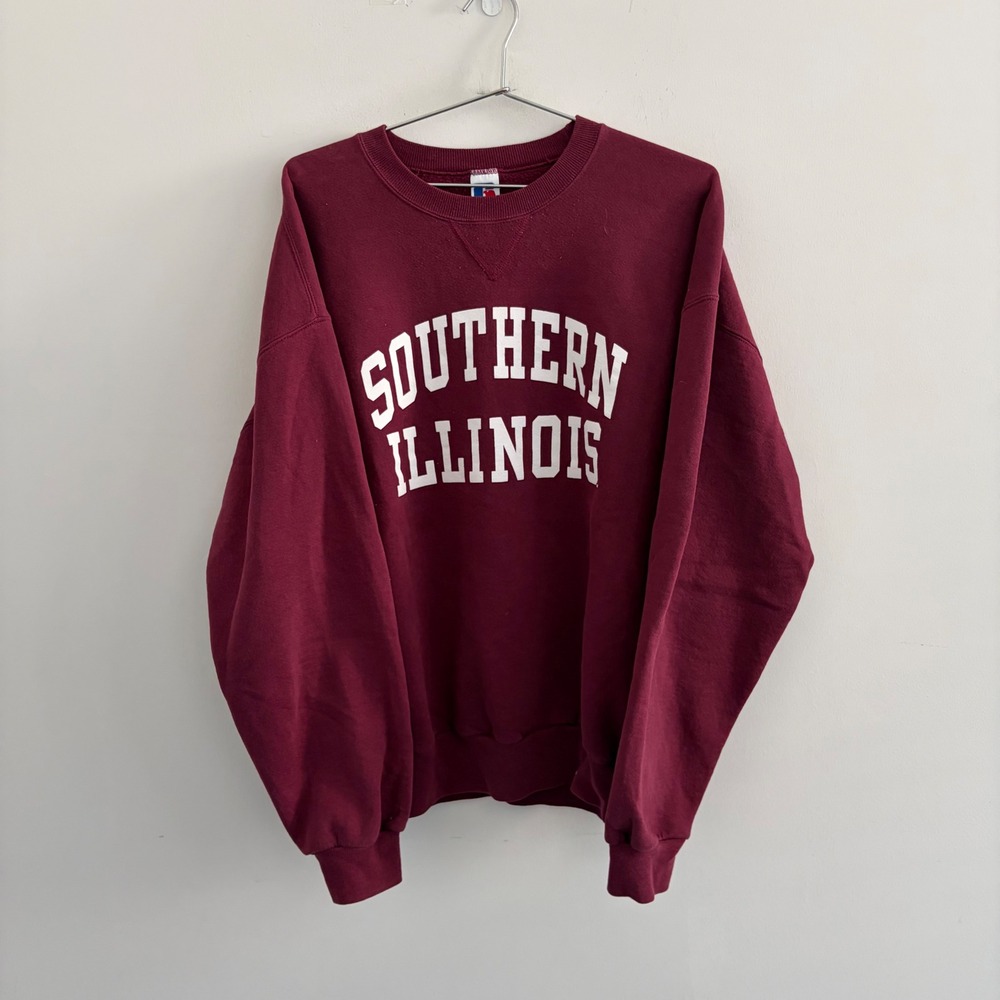 Russell Athletic Southern Illinois Salukis Crewneck Sweatshirt Maroon XL
